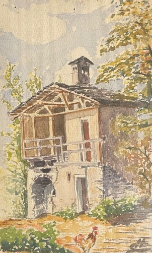 passy_chalet_haute-savoie_pays_du_mont-blanc_aquarelle_1937