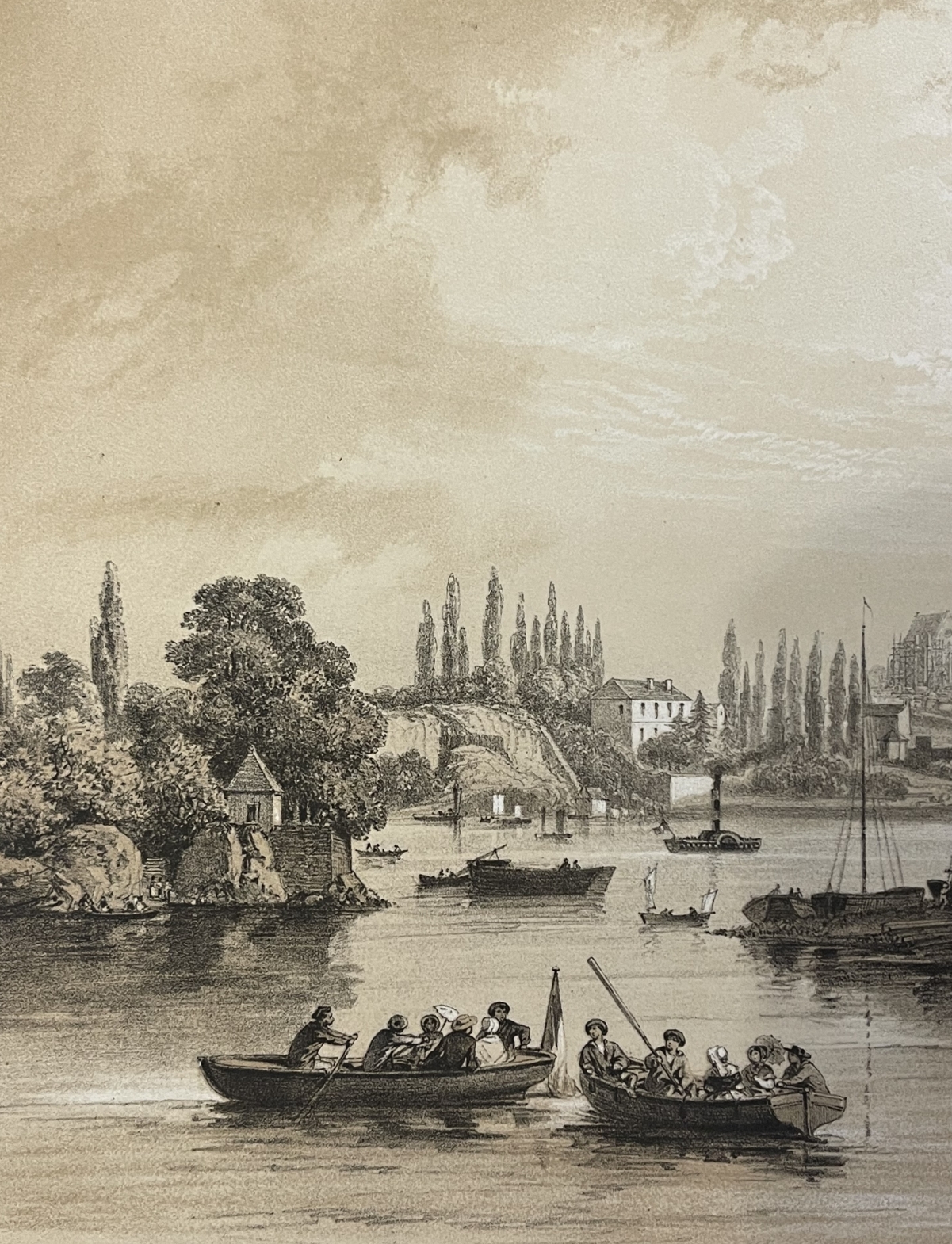 nantes_bords_de_l_erdre_a_la_patache_bretagne_lithographie_1860_felix_benoist