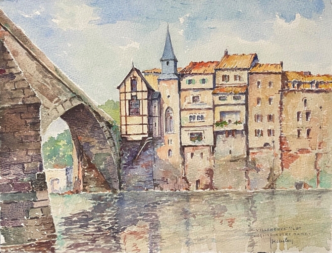 villeneuve-sur-lot_aquarelle_vers_1938_lot-et-garonne_france_aquarelle_1938