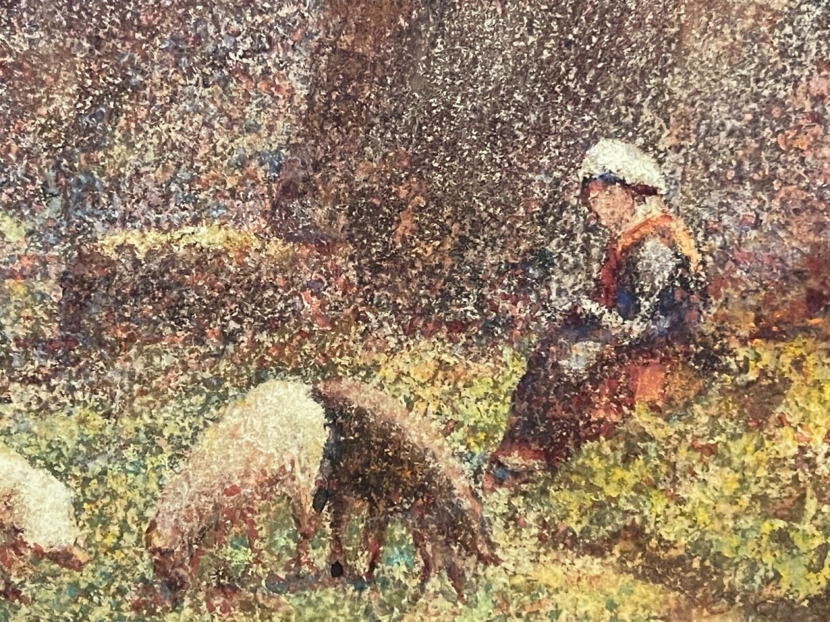 la_gardienne_de_cochons_surprenante_aquarelle_xixe_signee_impressionniste_france