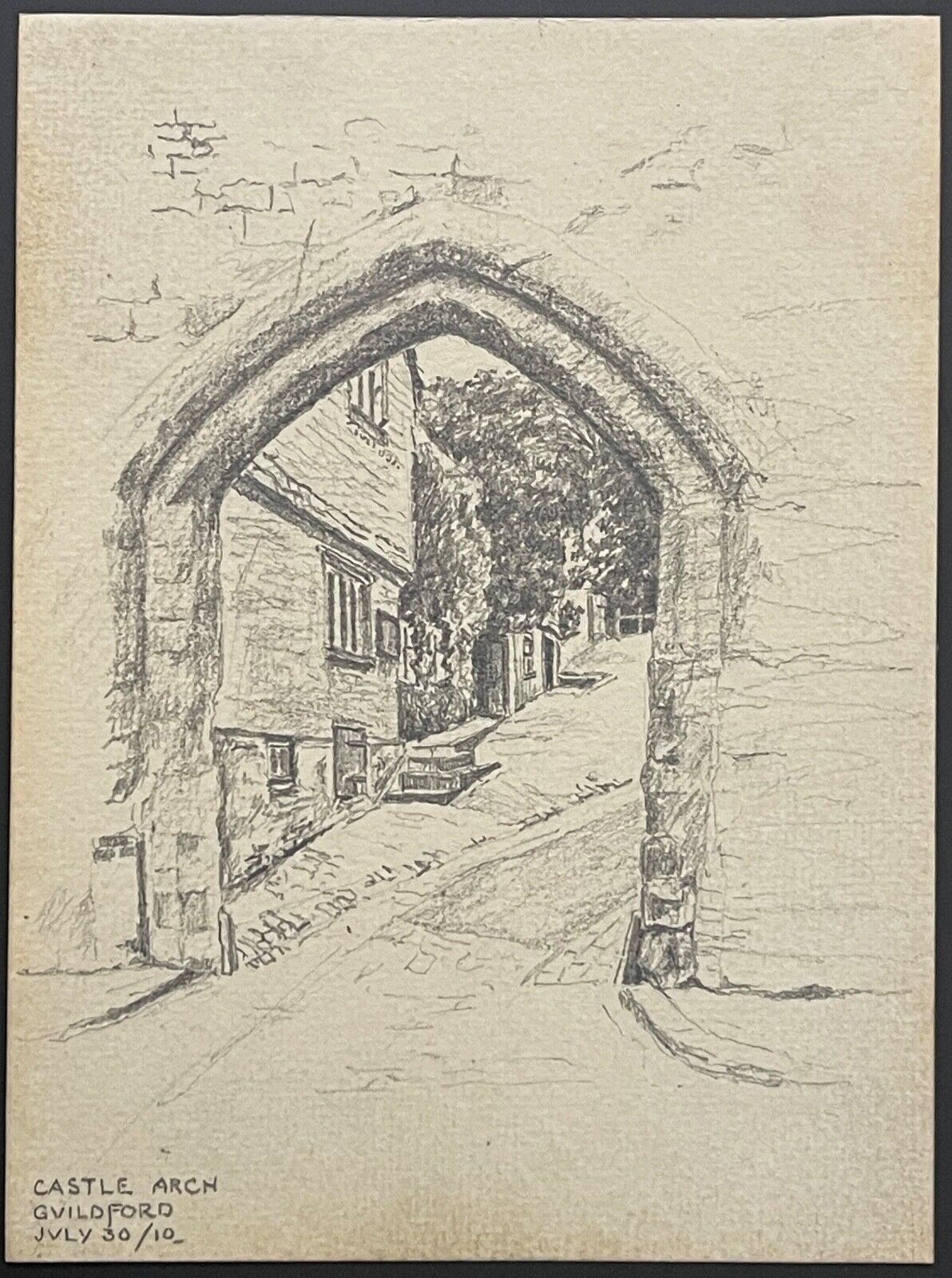surrey_larche_du_chateau_dessin_original_de_1910_angleterre_royaume-uni