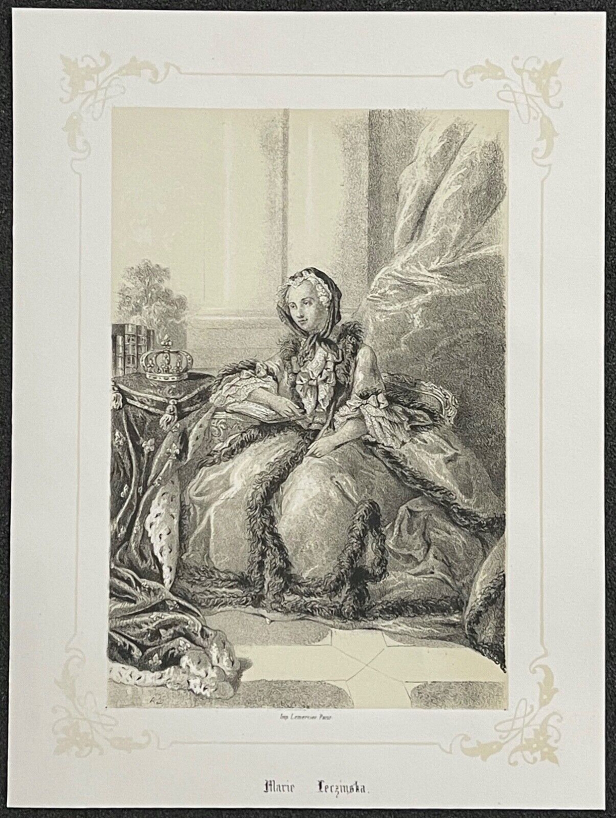 marie_leszczynska_1703-1768_reine_de_france_lithographie_de_1848_xixe