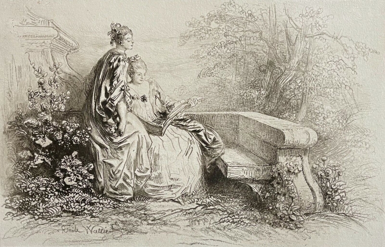 le_livre_a_figures_dapres_wattier_gravure_originale_vers_1840_france