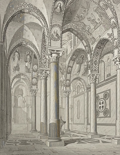 palerme_eglise_della_martorana_de_palerme_gravure_de_1853_italie