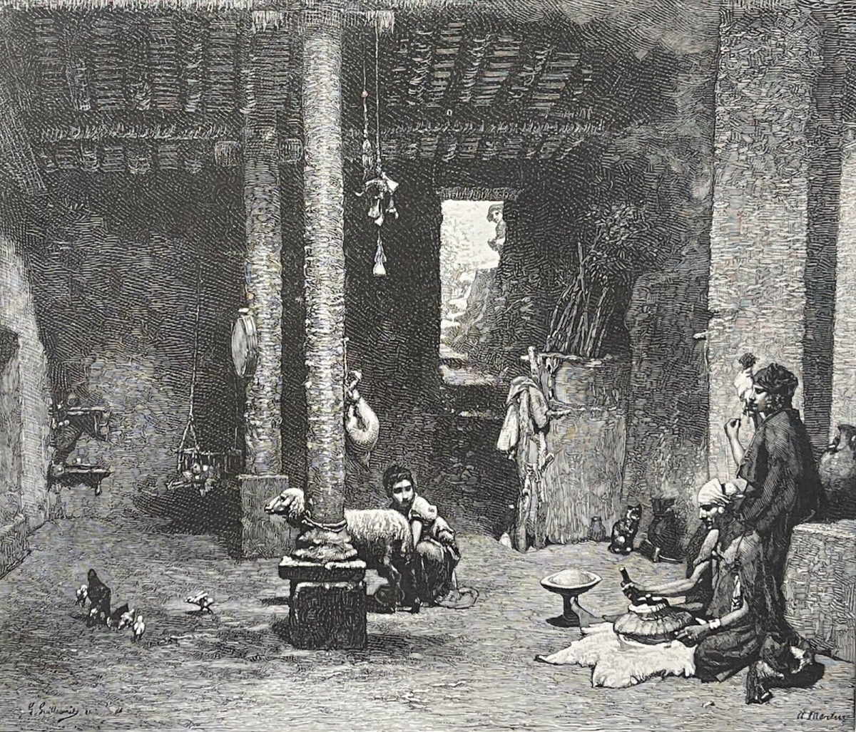 habitation_saharienne_sahara_maison_g__guillaumet_estampe_xylographie_c_1885