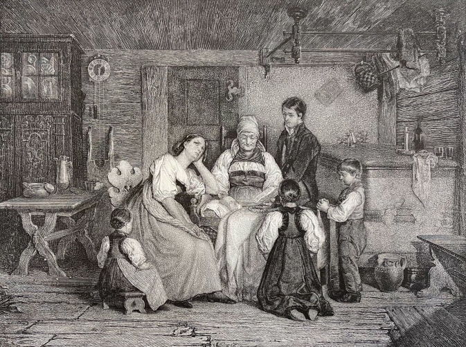 la_mort_dun_jeune_enfant_dapres_girardet_gravure_originale_1841_france
