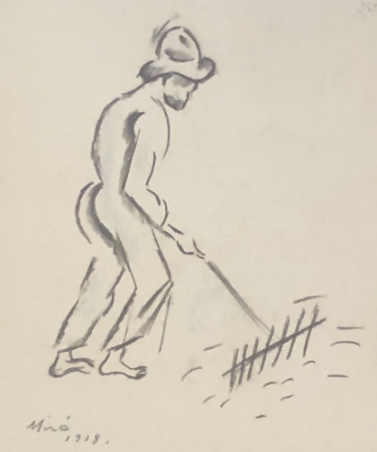 juan_miro_paysan_contadino_1918_chromolithographie_1982