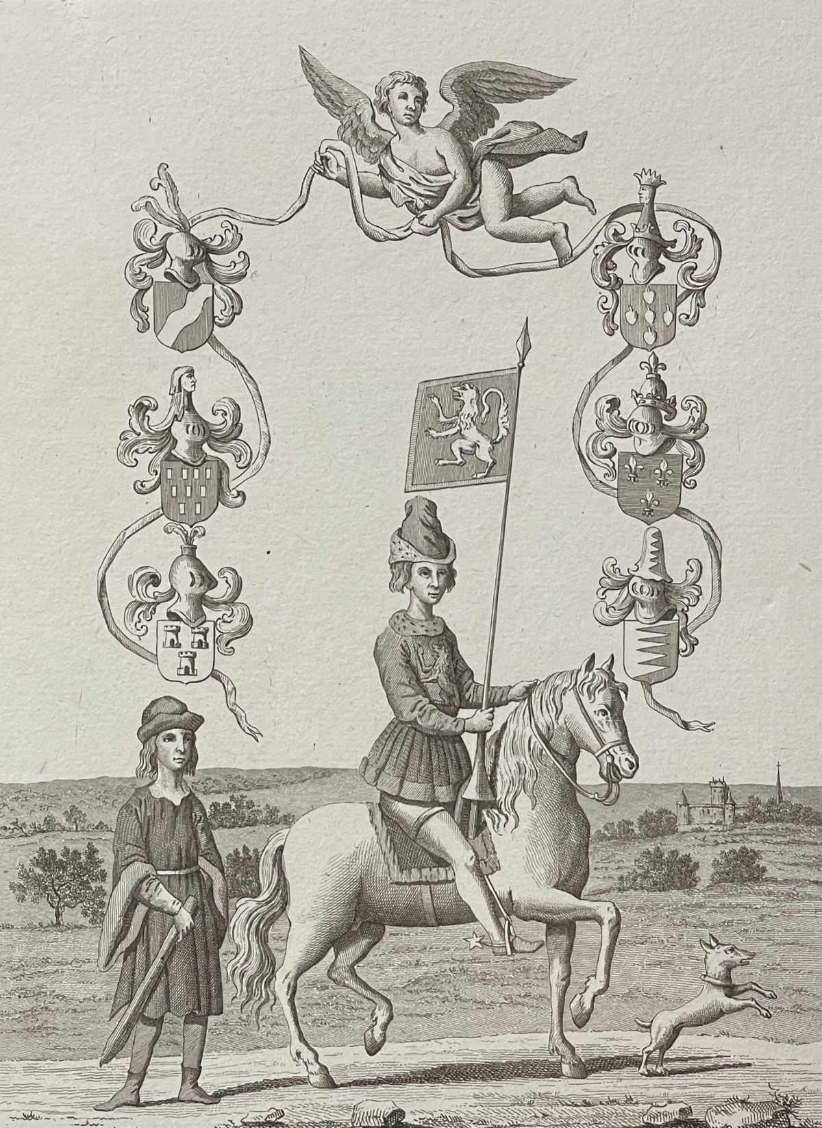 belgique_bruxelles_fanion_des_sleeus_tirage_avant_la_lettre_vers_1785