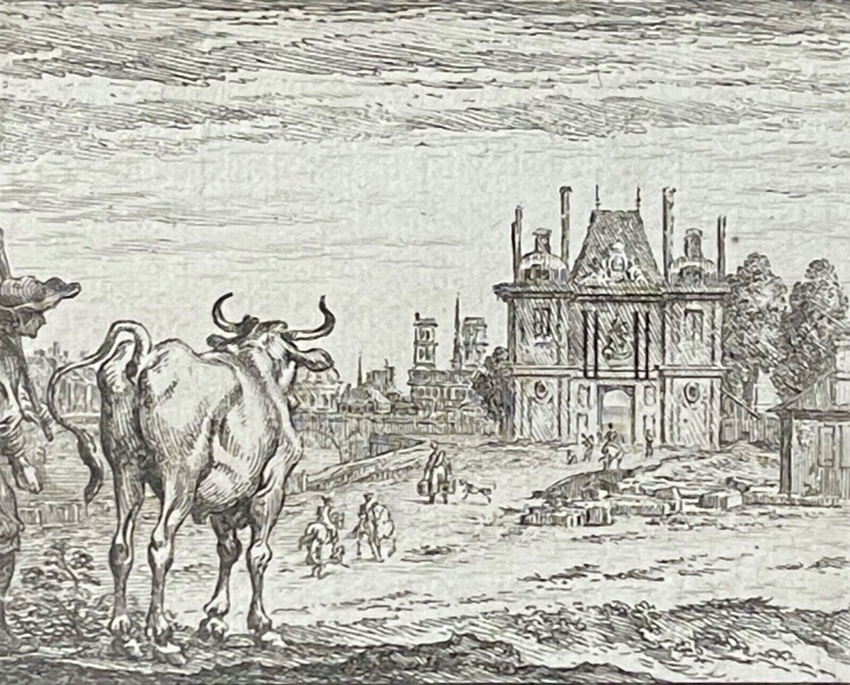le_boeuf_et_le_ciron_claude_gillot_1673-1722_gravure_1719_france