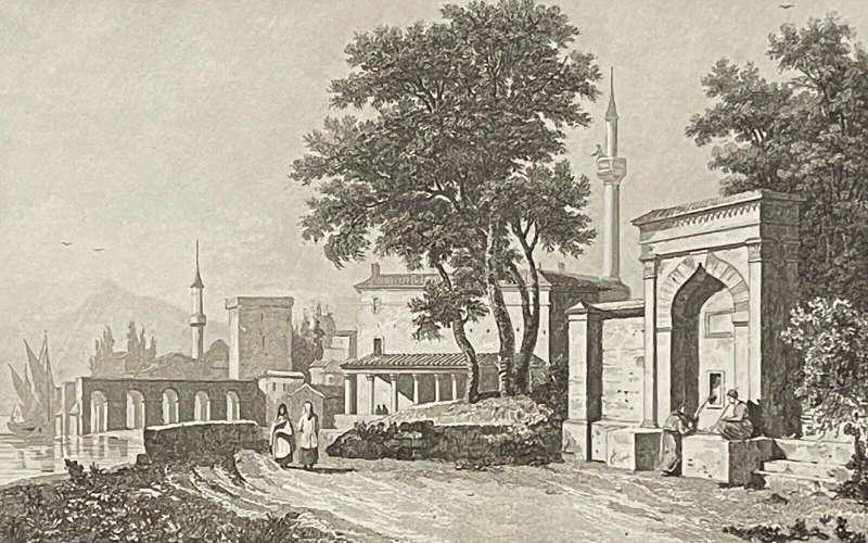 gallipoli_gelibolu_yarımadası_turquie_vue_generale_gravure_de_choelt_1838