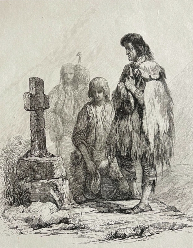 devotion_dapres_johannot_gravure_originale_1835_france
