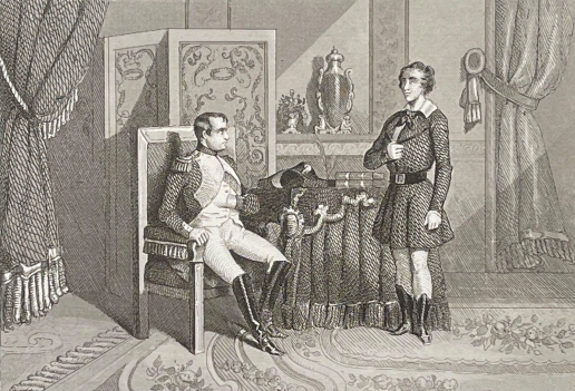 autriche_napoleon_bonaparte_a_schoenbrunn_c_1809_gravure_par_guerin_1836_france