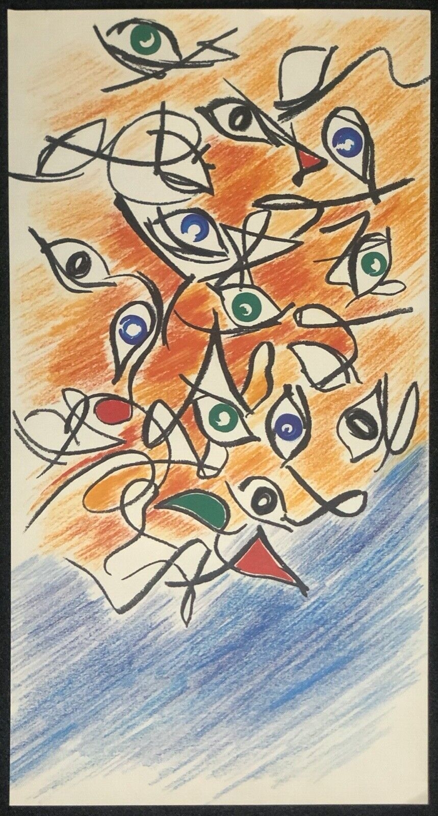 regard_technique_mixte_anonyme_france_vers_1970_yeux_ophtalmologie_art_brut