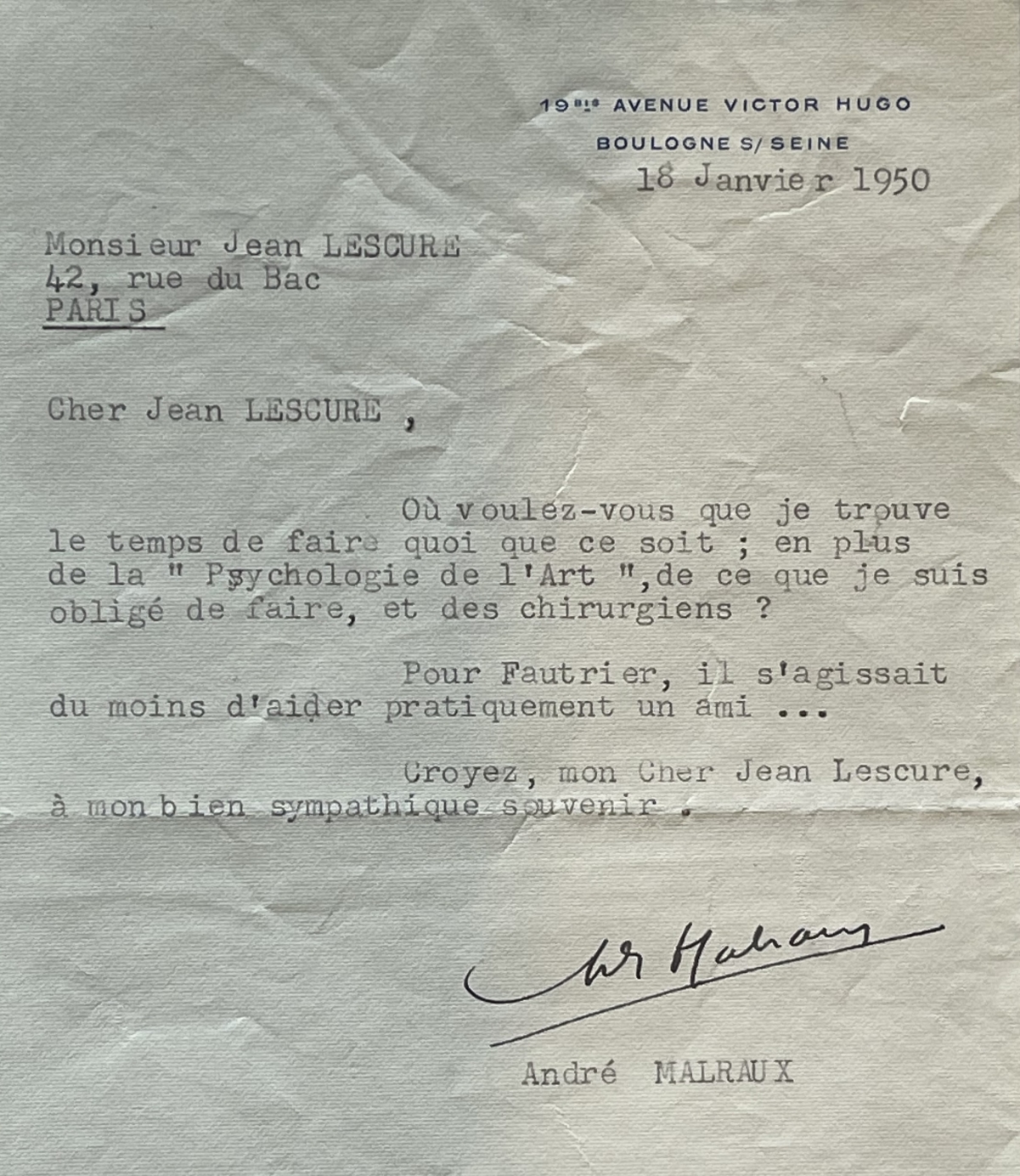 andre_malraux_1901-1976_lettre_autographe_a_jean_lescure_1950_pantheon