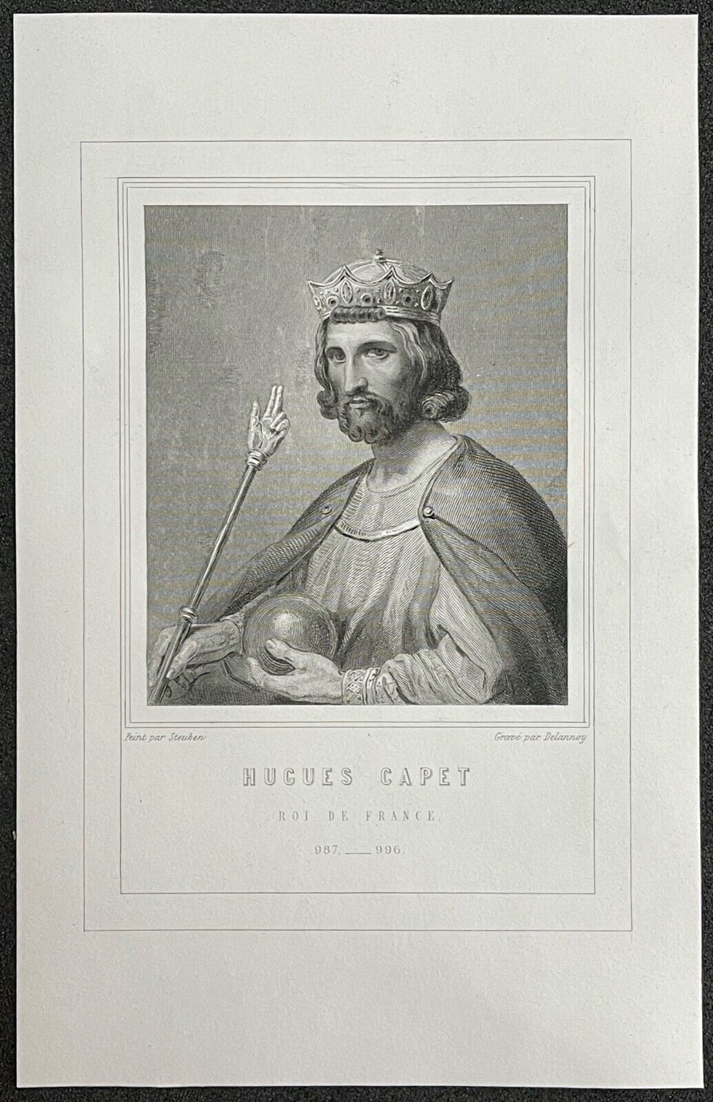 hugues_capet_939-996_roi_de_france_robertiens_capetiens_directs_gravure_c_1840
