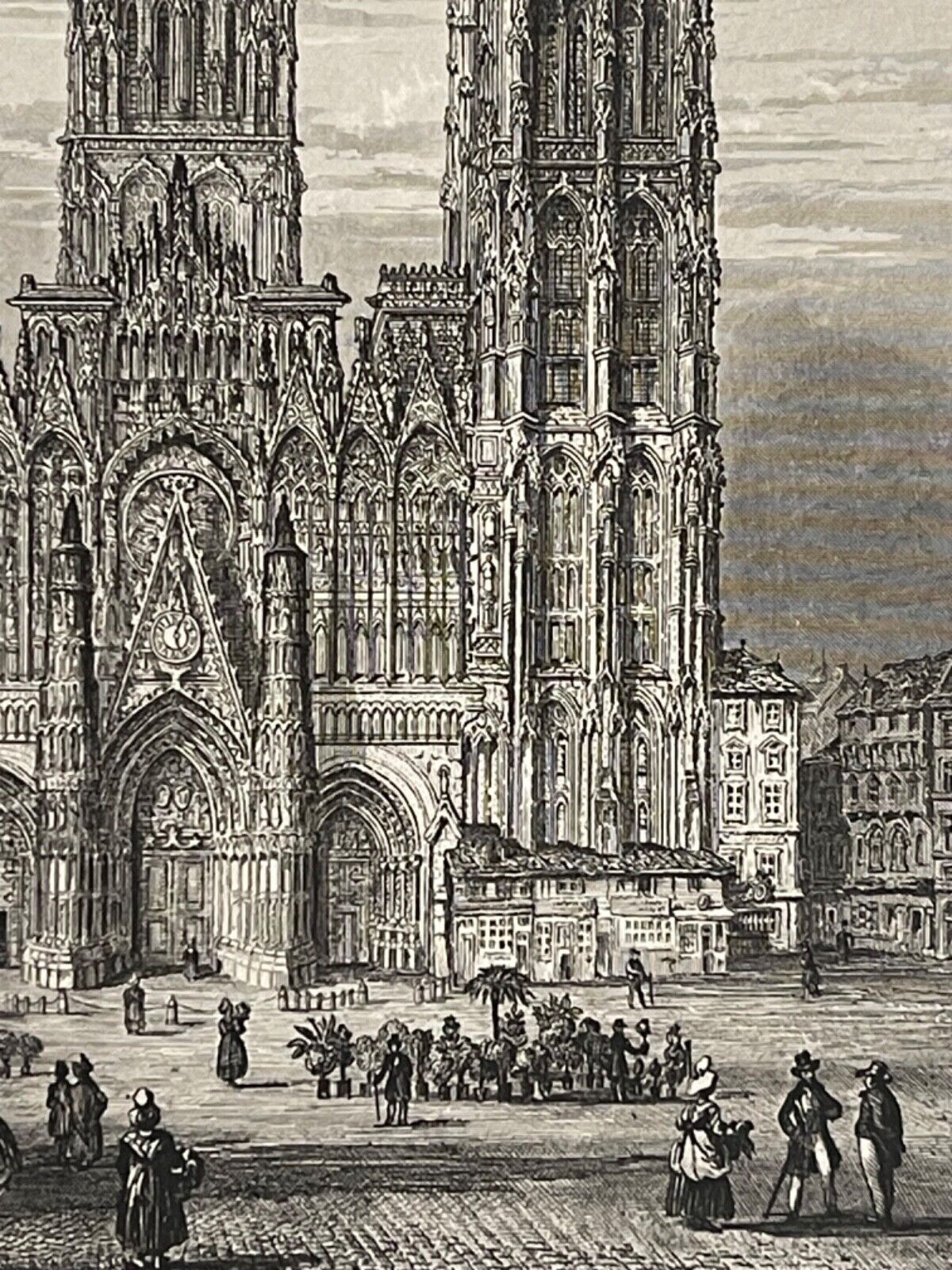 rouen_la_cathedrale_normandie_seine-maritime_gravure_par_rouargue_1838_france