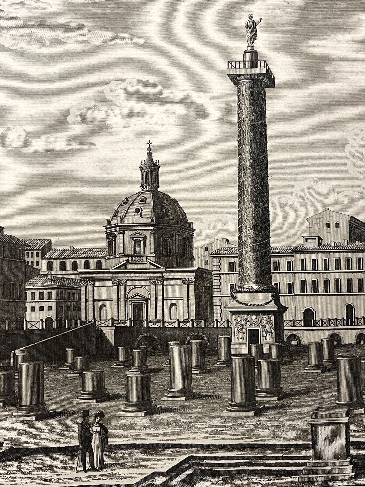 rome_colonne_trajane_gravure_1828_achille_parboni_forum_de_trajan_italie