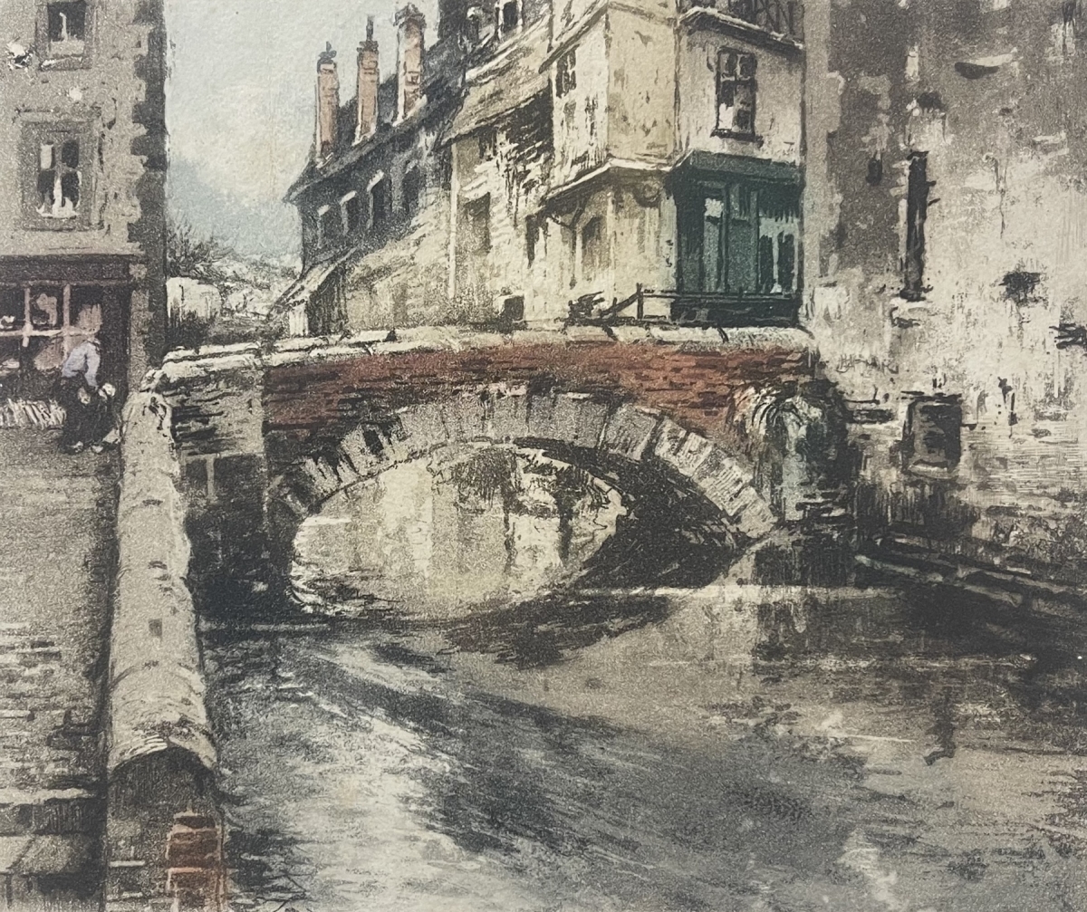bruges_belgique_luigini_ferdinand_le_meebrug_gravure_en_aquatinte_vers_1930