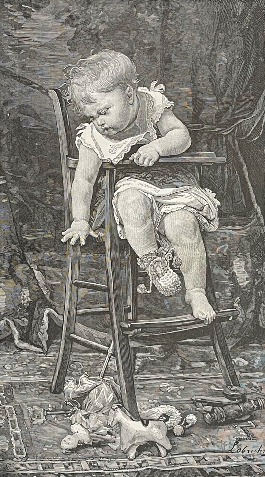 timoleon_lobrichon_1831-1914_supplice_enfant_bebe_estampe_xylographie_c_1885