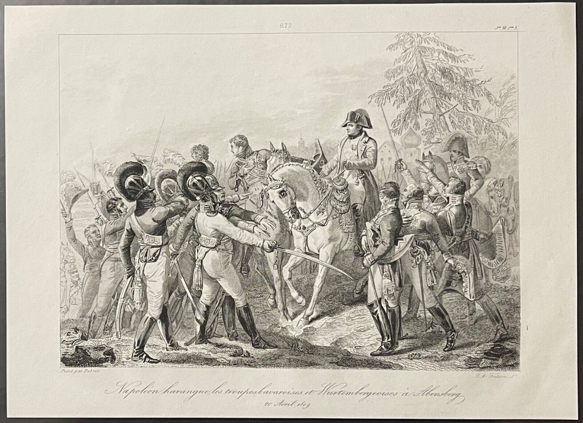 napoleon_bonaparte_harangue_les_troupes_bavaroises_a_abensberg_1809_france_1840