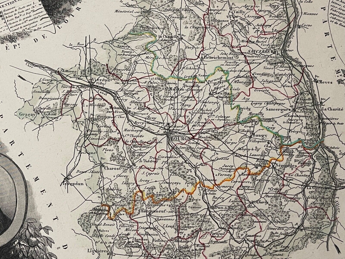 cher_departement_francais_carte_1850_france_centre-val_de_loire_duche_de_berry