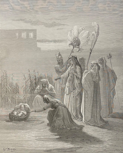 moise_sauve_des_eaux_gustave_dore_1874_egypte