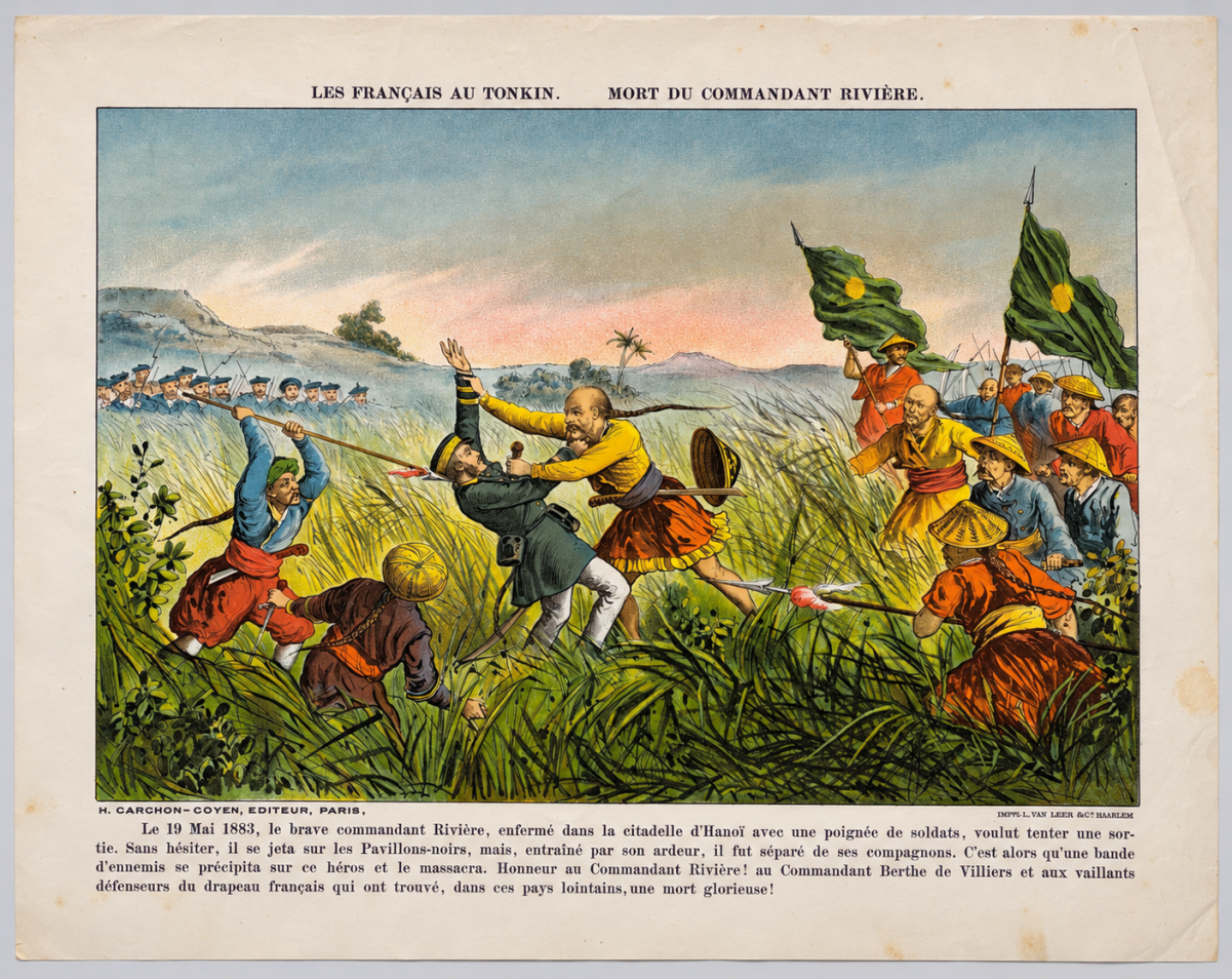 vietnam_1883_battle_of_paper_bridge_henri_riviere_antique_colour_print