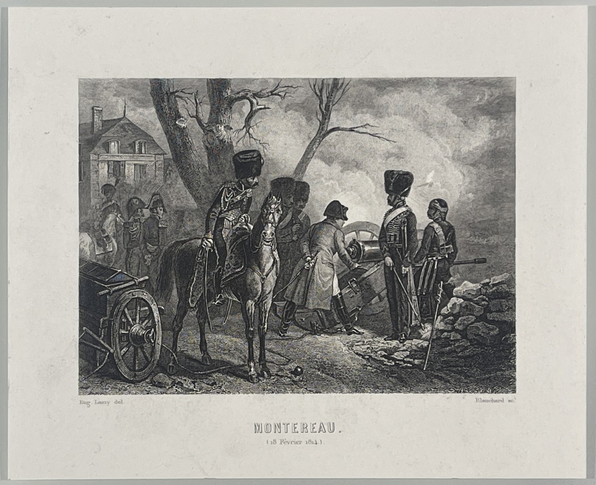 napoleon_bonaparte_empereur_a_montereau_1814_france_gravure_c_1839_artillerie