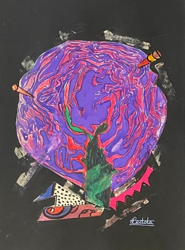 pierre_ledda_1914-1994_art_brut_technique_mixte_dont_collage_c_1965_france