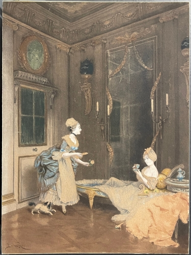 jeune_femme_et_domestique_lucius_rossi_estampe_rehaussee