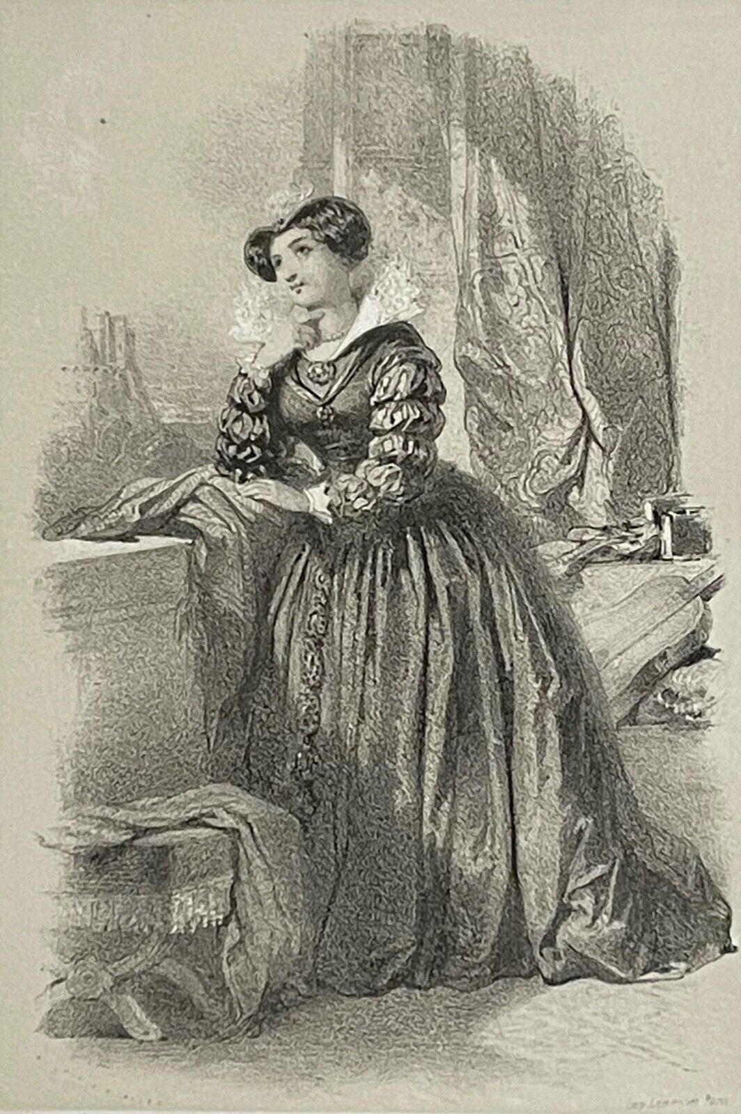 marie_stuart_1542-1587_reine_ecosse_et_de_france_lithographie_de_1848_xixe