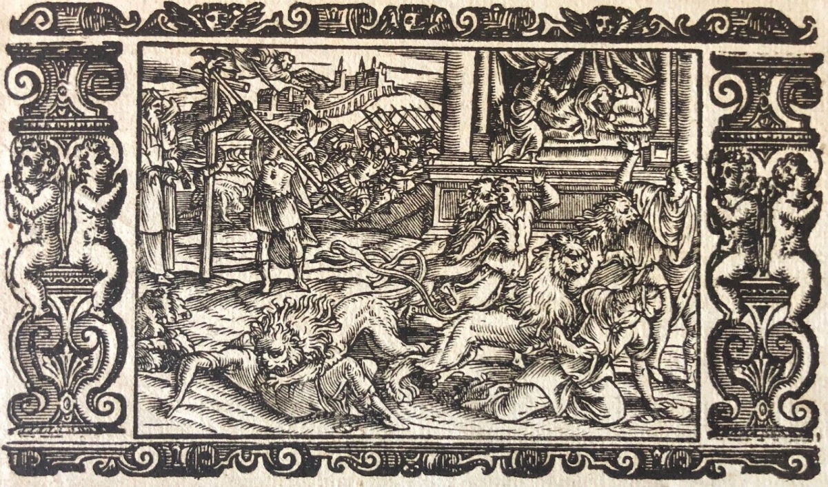 lions_martyrs_chretiens_gravure_sur_papier_xviie_anonyme_xylographie_lion