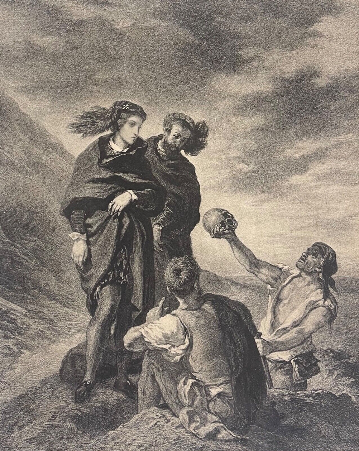 eugene_delacroix_hamlet_au_cimetiere_contemplant_le_crane_de_yorick_shakespeare