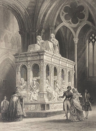 tombeau_louis_xii_anne_de_bretagne_cathedrale_saint-denis_rouargue_1838