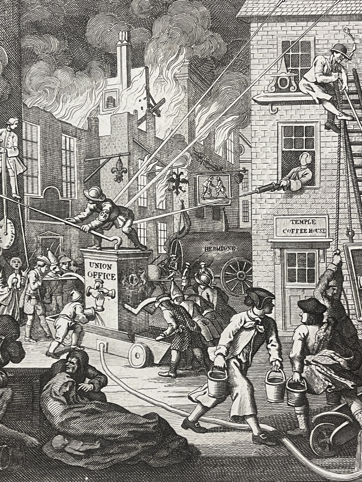 william_hogarth_1697_-_1764_incendie_en_amerique_pompier_usa_the_time