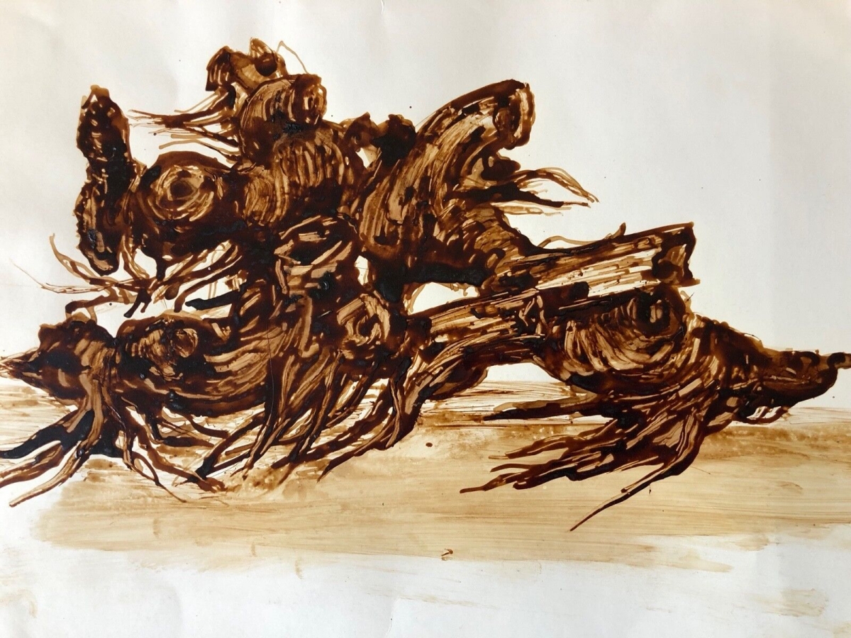 la_souche_darbre_encre_epaisse_sur_papier_vers_1970_anonyme__