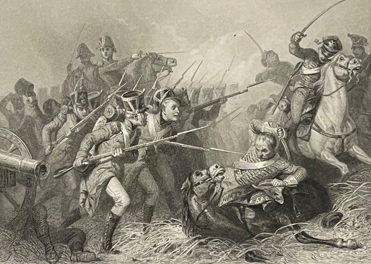 combat_de_rippach_weissenfels_1813_saxe_allemagne_gravure_1836_empire_francais