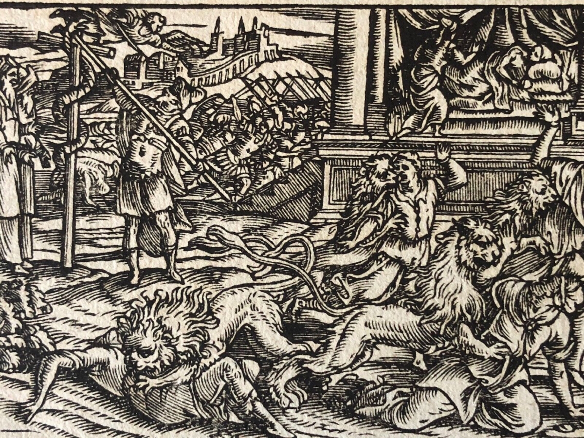 lions_martyrs_chretiens_gravure_sur_papier_xviie_anonyme_xylographie_lion