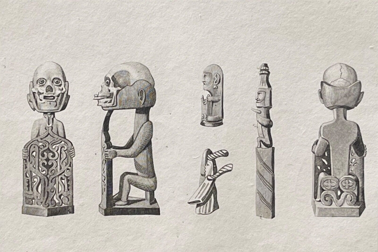 papouasie-nouvelle-guinee_tetes_sur_idoles_vers_1835_oceanie