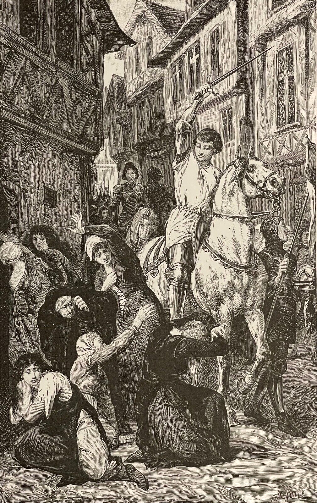 jeanne_darc_a_chateau-thierry_epee_brisee_femme_de_mauvaise_vie_gravure_1887