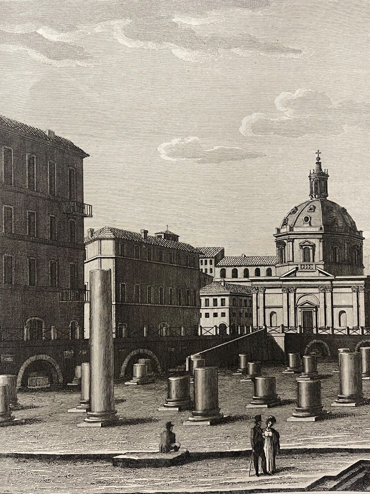 rome_colonne_trajane_gravure_1828_achille_parboni_forum_de_trajan_italie