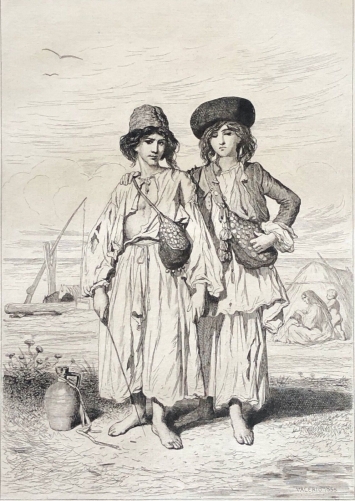 hongrie_enfants_des_bords_de_la_save_en_1855_magyarorszag_dapres_valerio