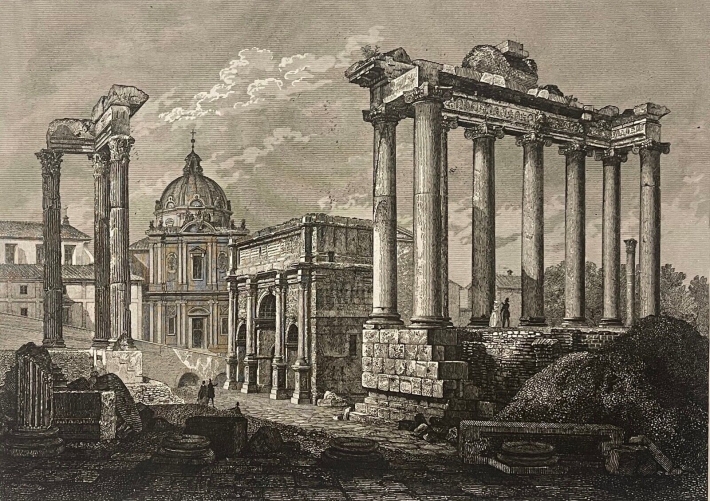 rome_le_forum_romain_1828_par_achille_parboni_1783-1841_italie
