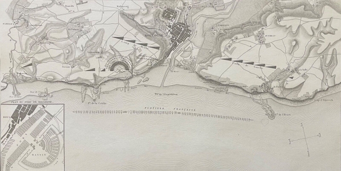 camp_de_boulogne_napoleon_bonaparte_1803_debarquement_en_angleterre_carte_1848