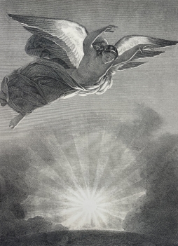 archangel_raphael_in_flight_???_french_antique_print_from_1874