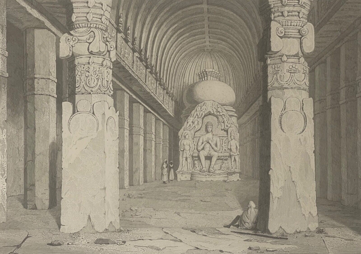 inde_temple_troglodyte_visouakarma_a_ellora_maharashtra_bouddha_gravure_1837