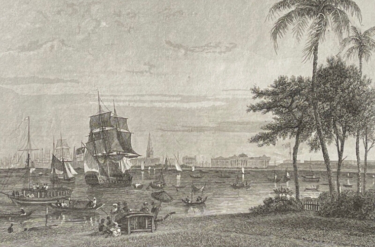 calcutta_kolkata_inde_bengale_gravure_vers_1850
