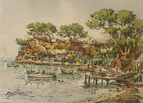 cap-dail_alpes-maritimes_france_gravure_xxe_provence_france