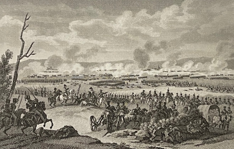 wagram_bataille_1809_napoleon_bonaparte_empire_france_autriche_par_couche_c_1828