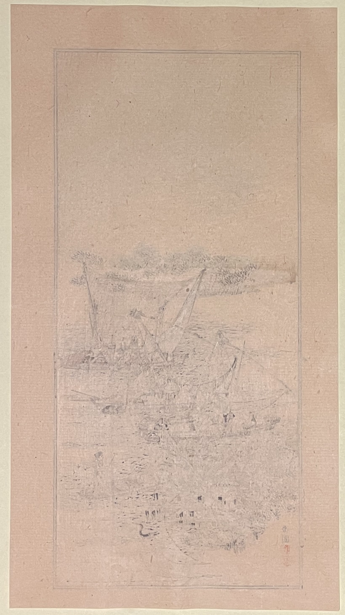 pecheurs_par_nanbara_sakujirō_1889_japon_estampe_japonaise_sur_verge_peche